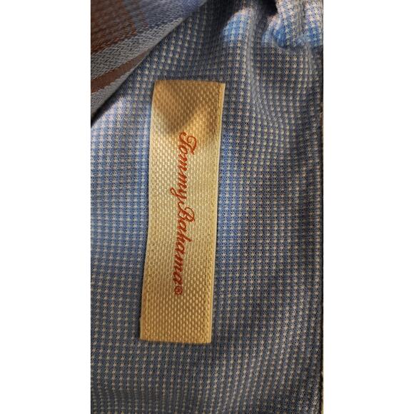 Tommy Bahama Button-up Short Sleeve Shirt 100% Silk Size XL Plaid - Picture 3 of 6